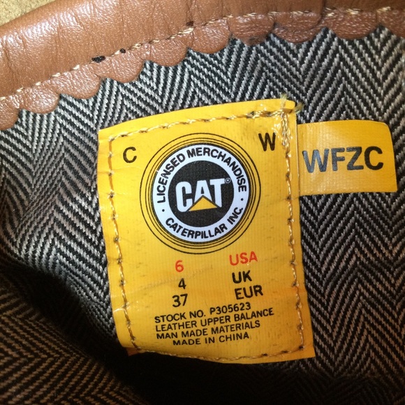 CATERPILLAR CAT Tan/Brown Suede Buckle Ankle Boots Bootie US 6 - Picture 7 of 7